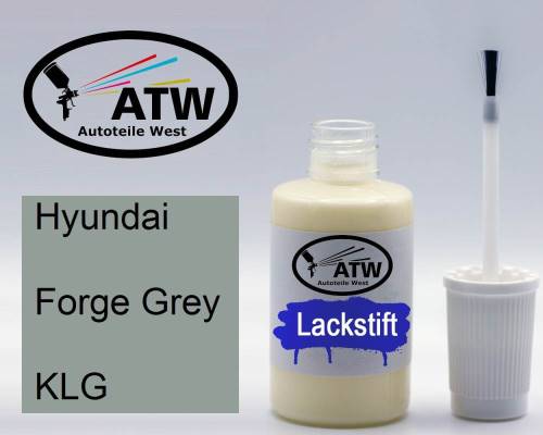 Hyundai, Forge Grey, KLG: 20ml Lackstift, von ATW Autoteile West.